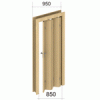 Дверь раздвижная типа гармошка с дверным проемом