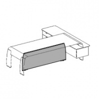 Фронтальная панель для столов руководителей на опорной тумбе арт. 210/210AD/210AS/280R/240K кожа ардезия
