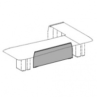 Фронтальная панель для столов руководителей на опорной тумбе арт. 240/240AD/240AS/VP240/VP240AD/VP240AS кожа ардезия